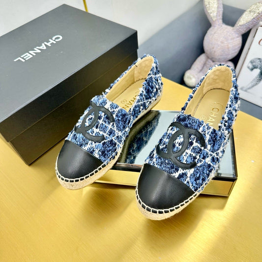 CC 25s Slipâ€“on Espadrilles Blue Tweed 297822