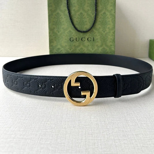 Gucci 2026 Embossed GG Belt 40mm Calfskin