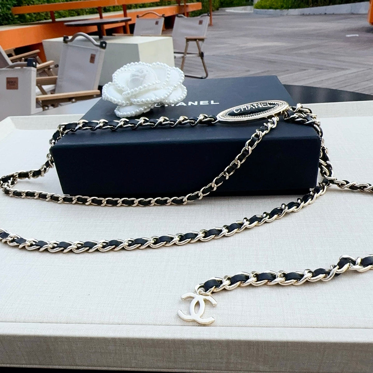 CC Waist Chain With Leather 199996