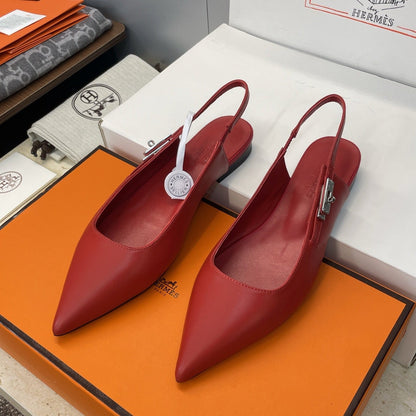 HM 26ss Slingback Flat Calfskin 607276