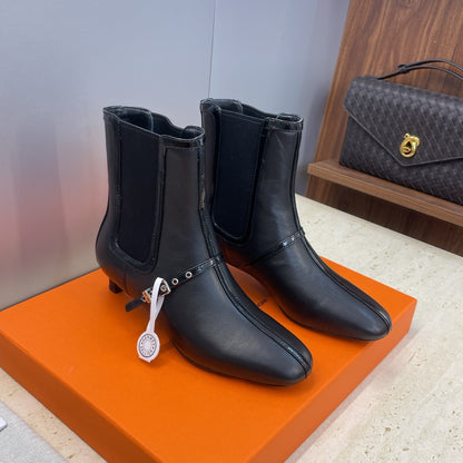 HM 26ss Lolita Chelsea Boots 40 Black Calfskin 607087