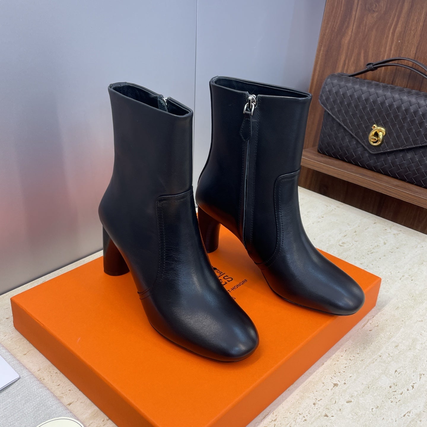 HM 26ss Lolita Chelsea Boots 80 Black Calfskin 607089