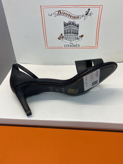 HM 26ss High Heel Sandals 70 Black Cowhide 607119