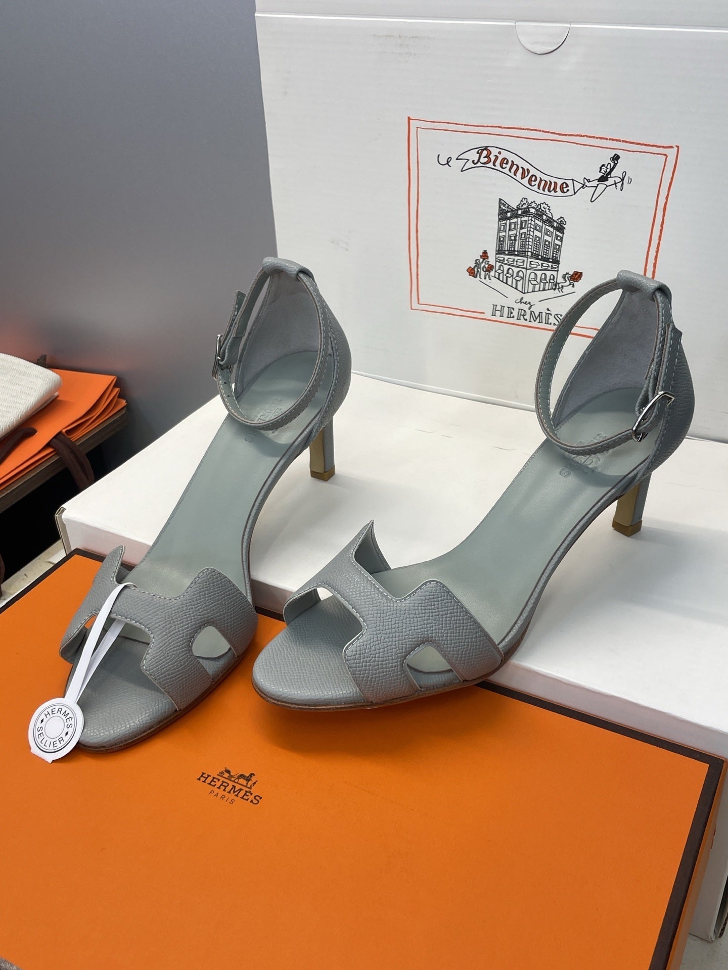HM 26ss High Heel Sandals 70mm Cowhide