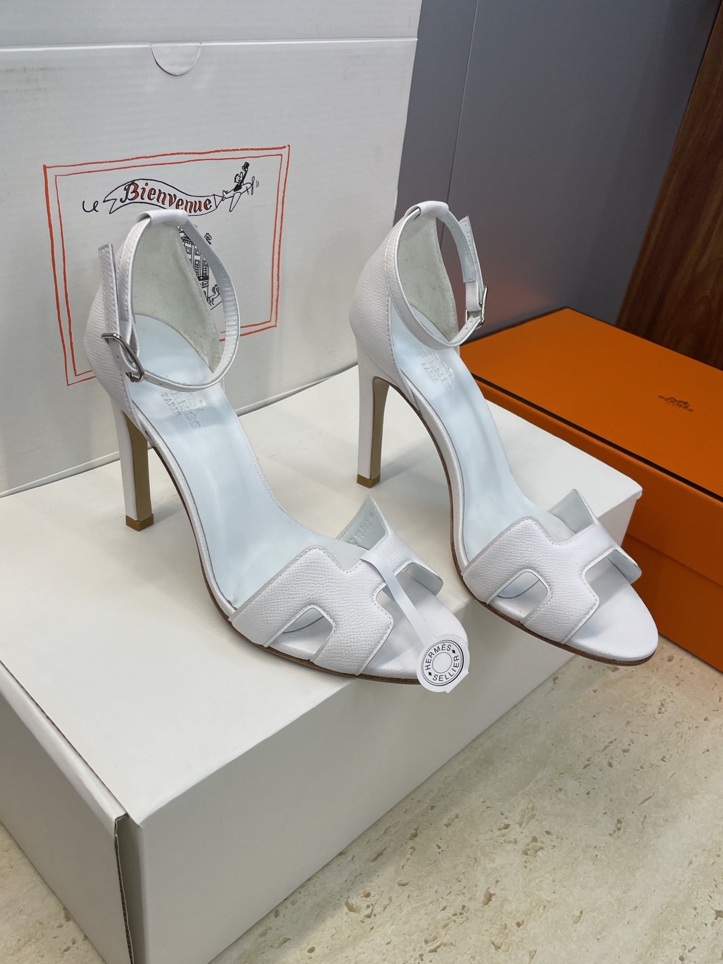 HM 26ss High Heel Sandals 105 Cowhide 607131