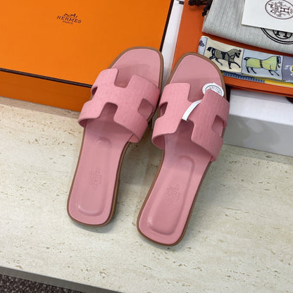 HM 26ss Oran Sandals Pink Calfskin 607231