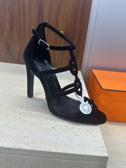 HM 26ss High Heels Sandals 95 Suede