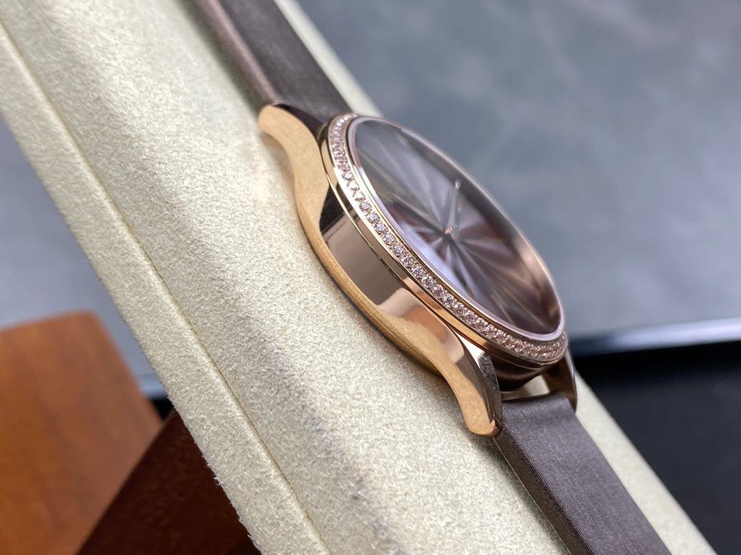 PATEK Calatrava 35mm Pink Gold Chocolate Dial