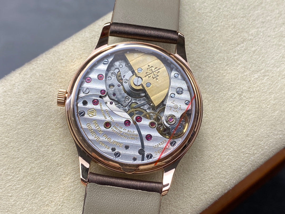 PATEK Calatrava 35mm Pink Gold Chocolate Dial