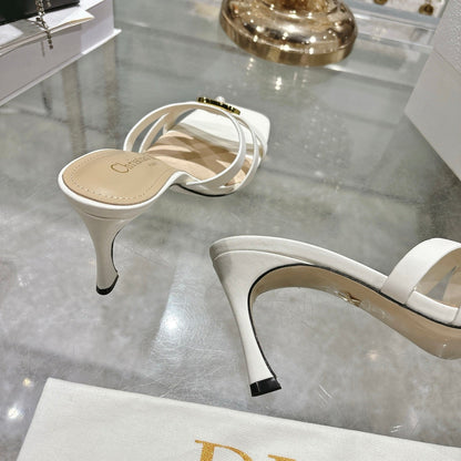 CD 26 High-Heeled Sandals 75mm Leather 592256