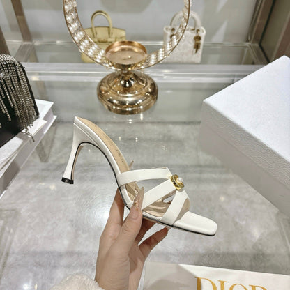 CD 26 High-Heeled Sandals 75mm Leather 592256