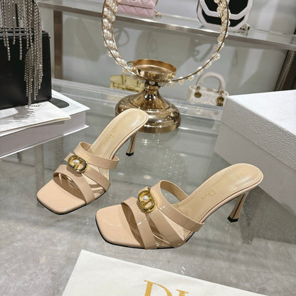 CD 26 High-Heeled Sandals 75mm Leather 592256