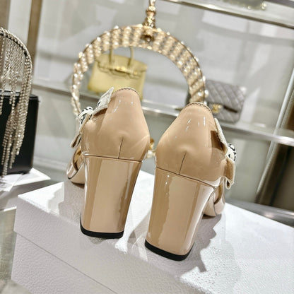 CD 26 Lolita High-Heeled 85 Beige Patent Leather 679733