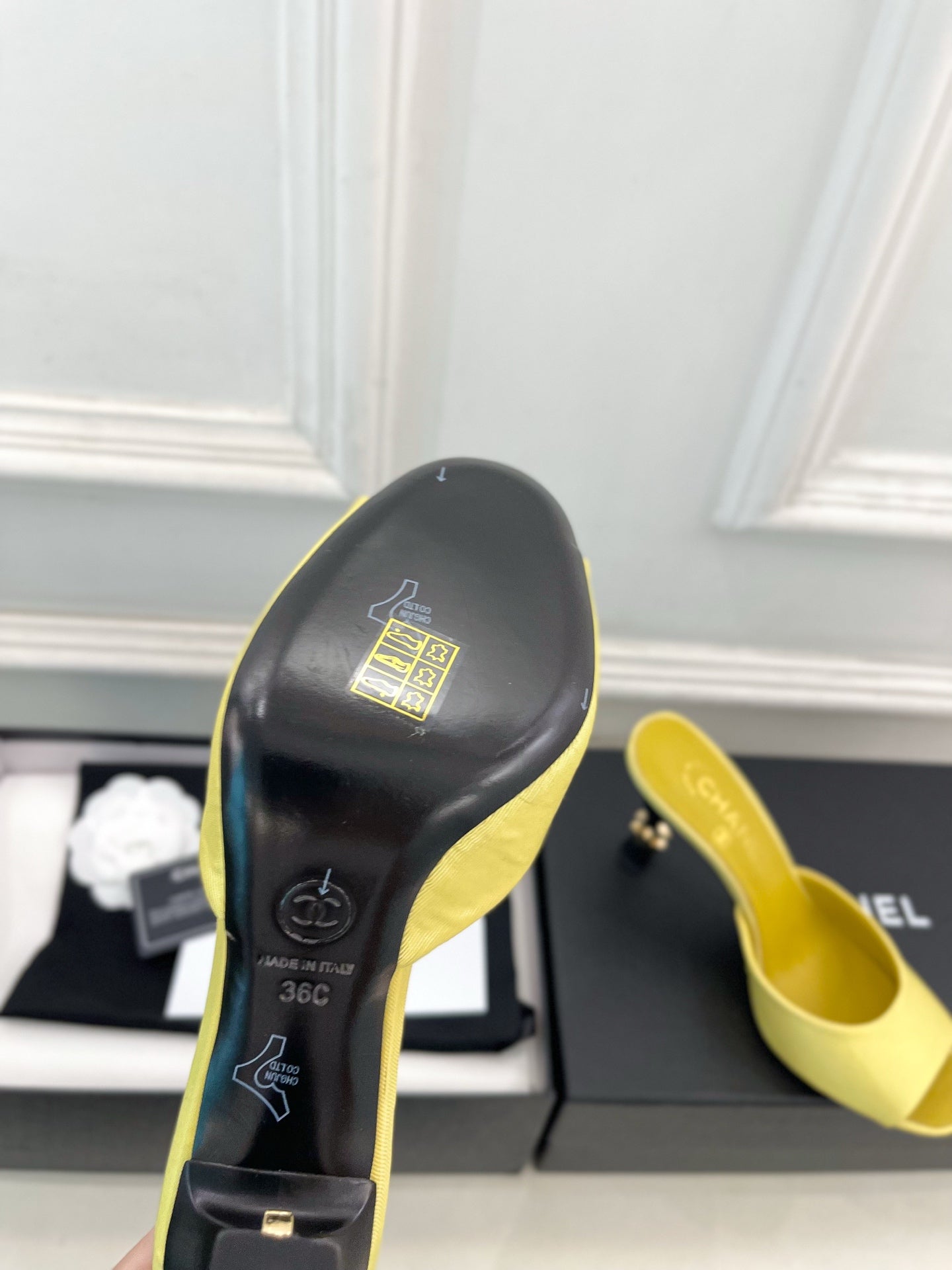Chanel 2026 Mary Jane High Heels 9cm Lambskin Sheepskin Leather 832335