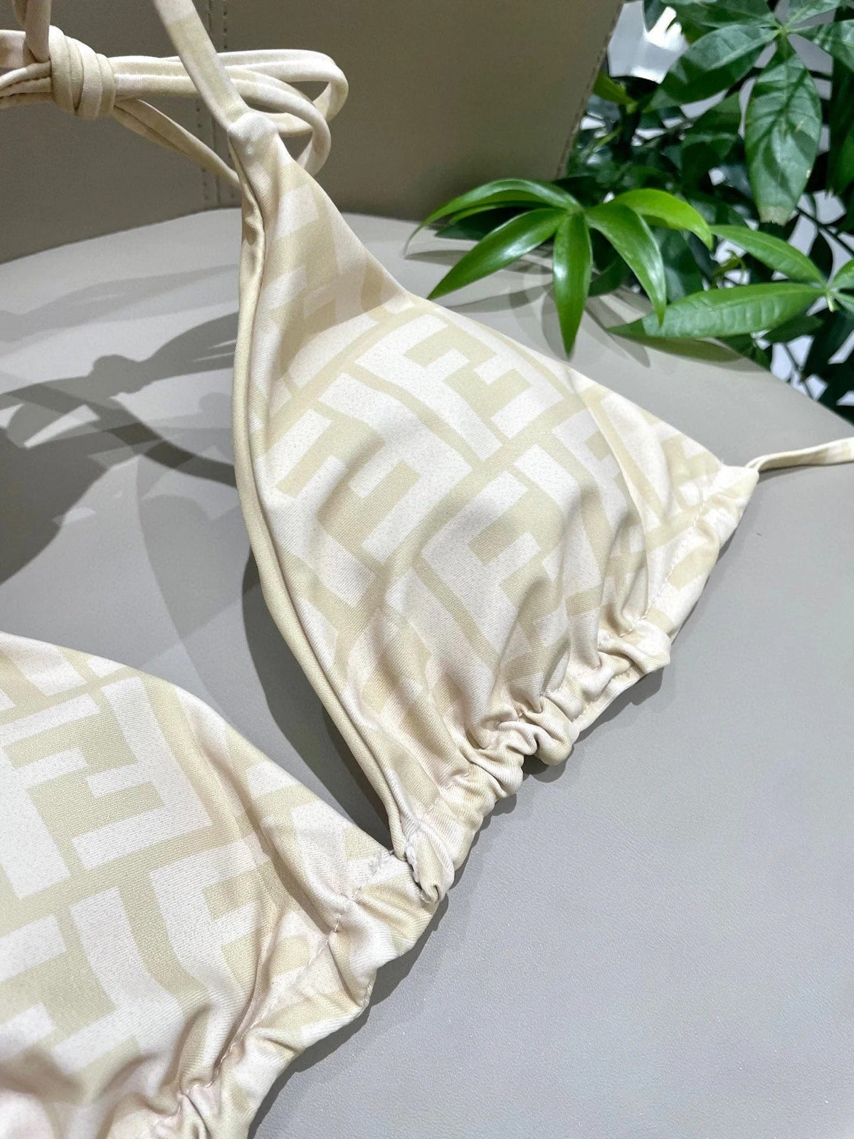 FENDI BIKINI 25S TWO PIECE IN BEIGE 742661