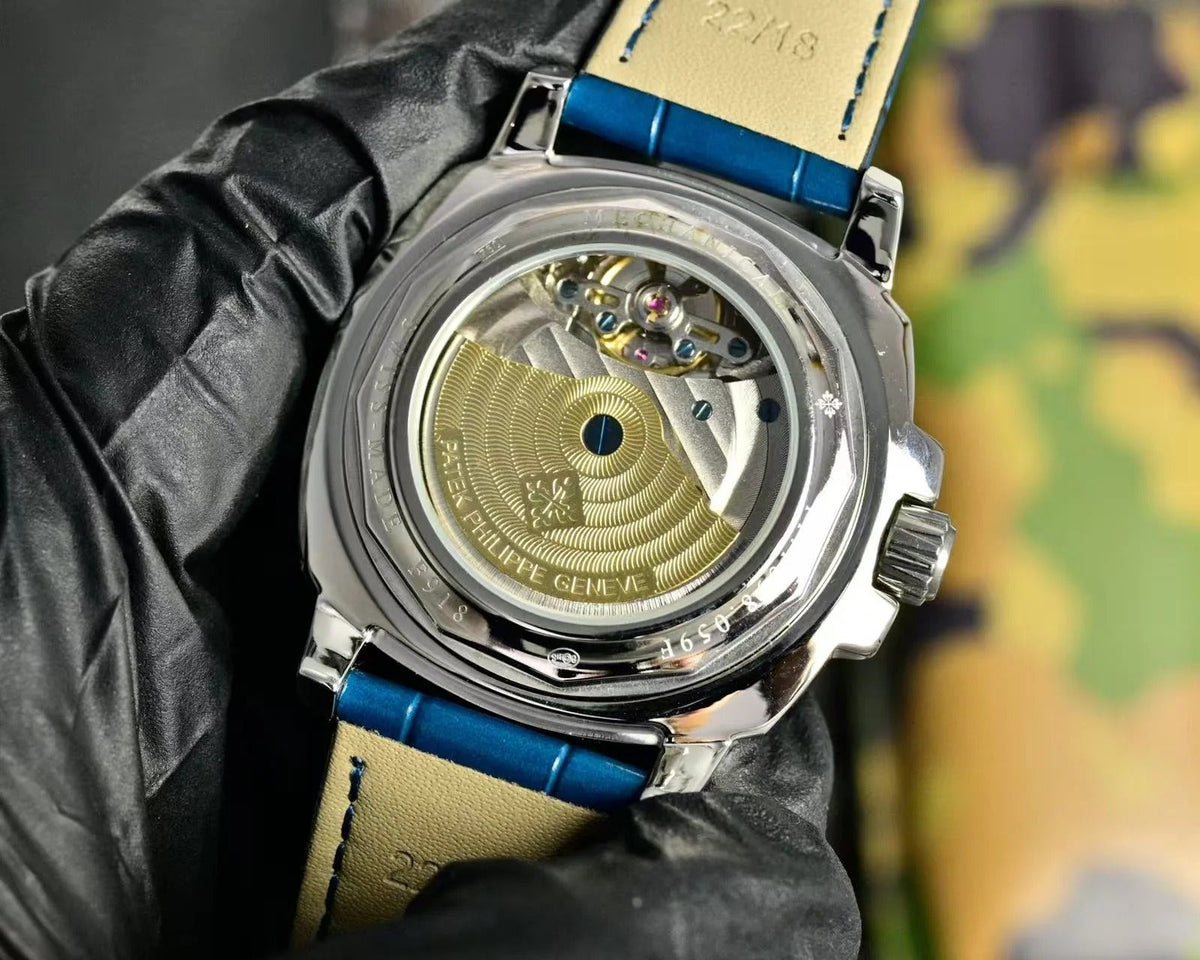 Patek Philippe Double Tourbillon Blue Dial 42mm Watch