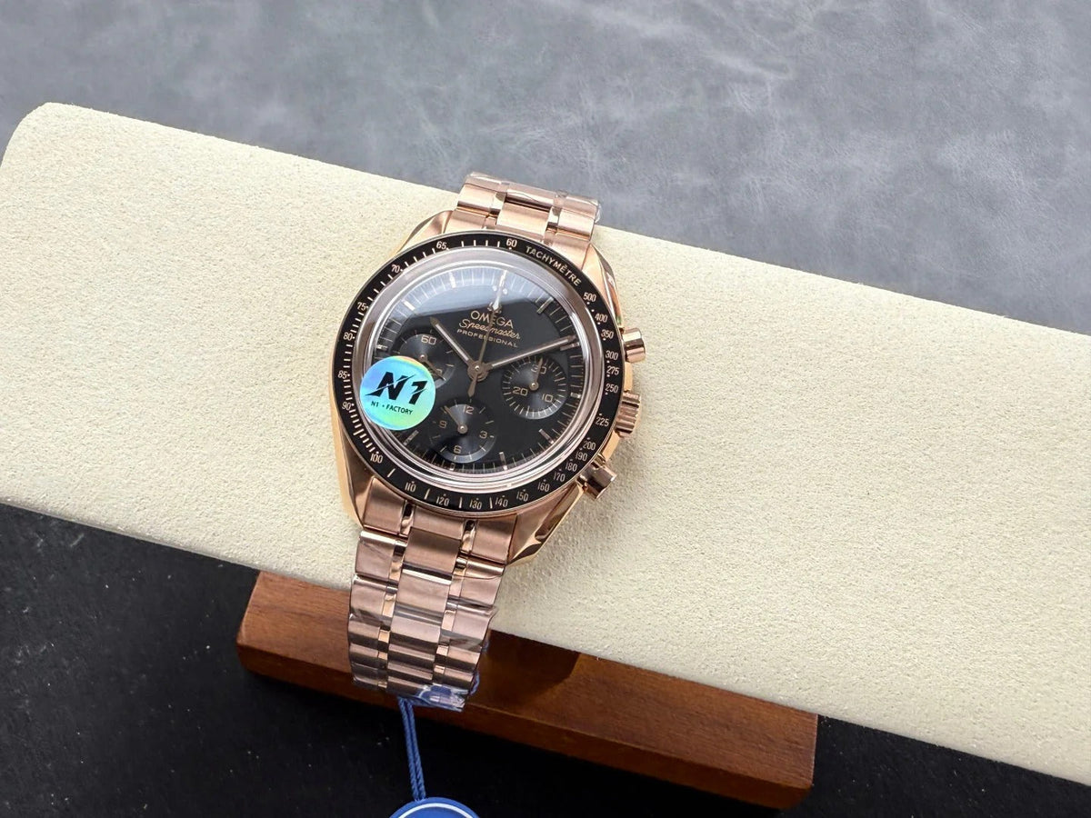 Omega Speedmaster Professional Moonwatch 42mm Rose Gold Black Dial 233474