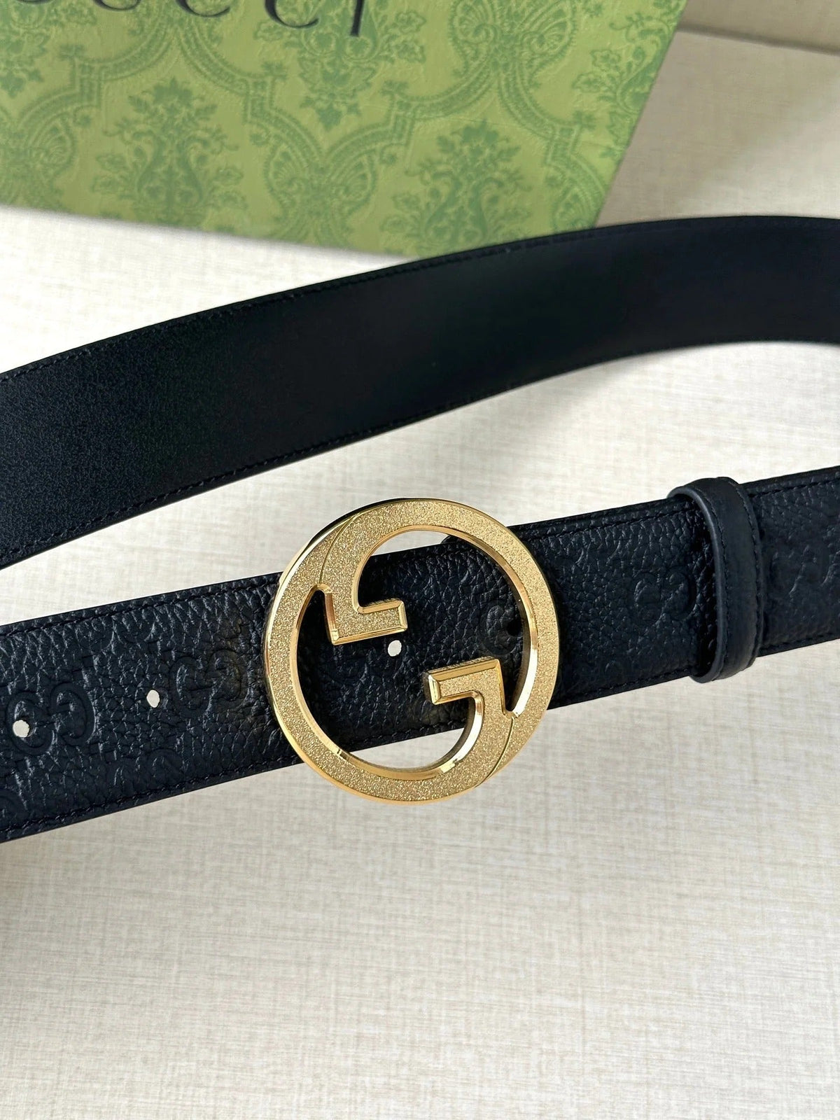 Gucci 2026 Embossed GG Belt 40mm Calfskin