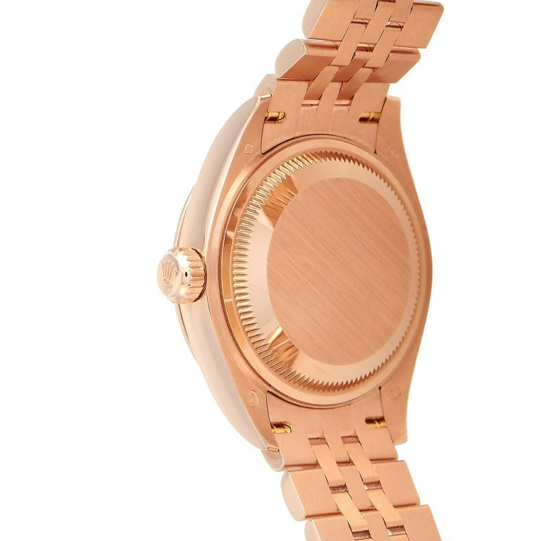 DATEJUST 28MM EVEROSE GOLD STEEL CHOCOLATE DIAL 279175