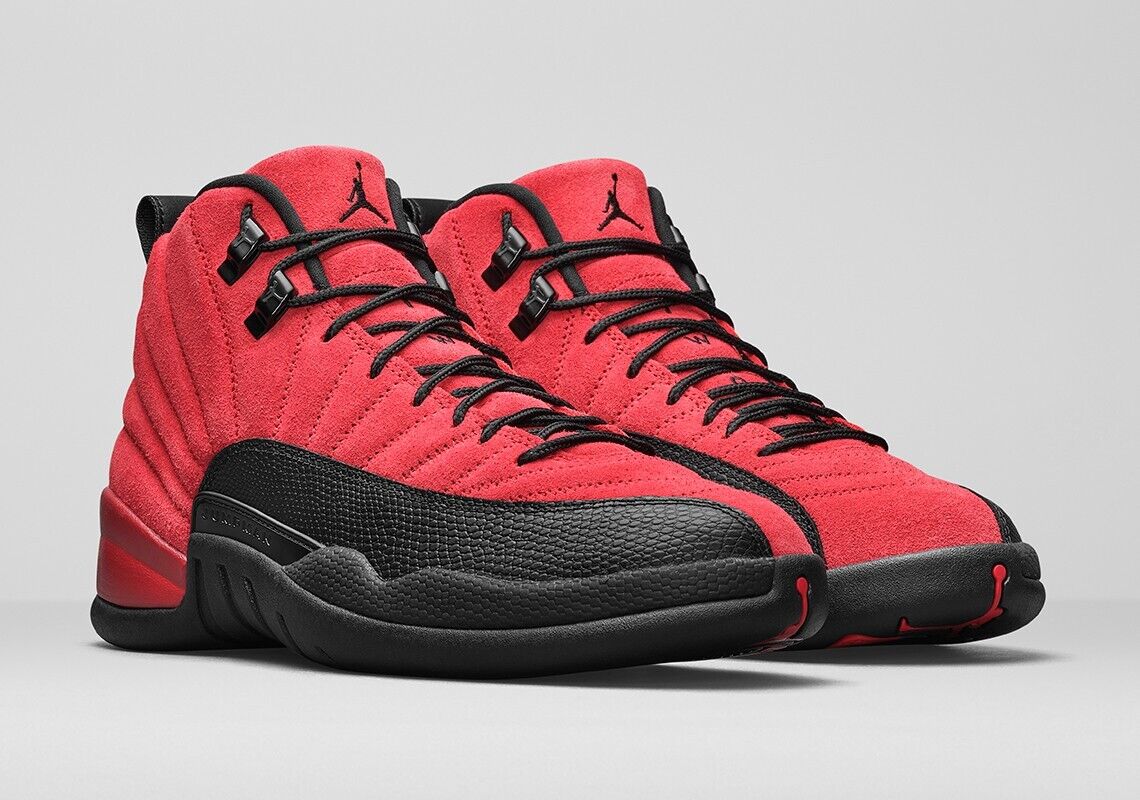 Jordan 12 Retro Reverse Flu Game Sneakers - Court Classic