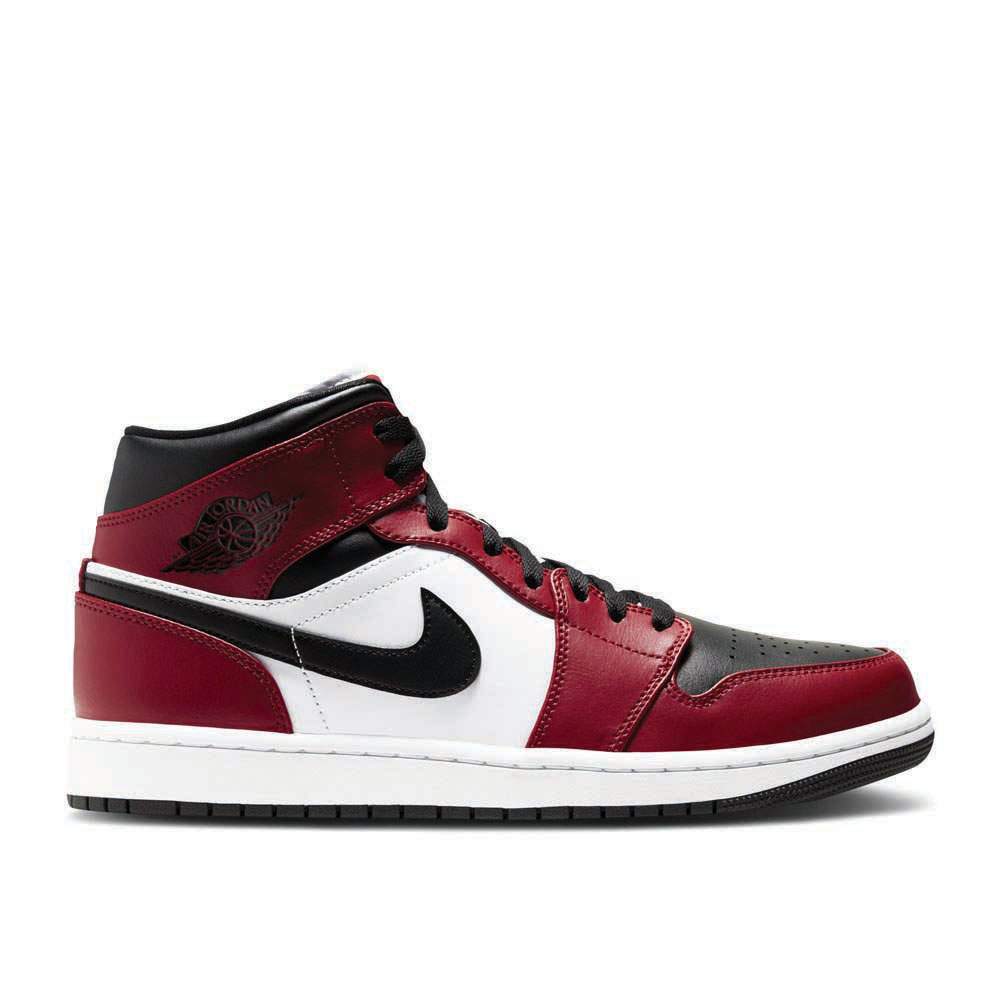 Air Jordan 1 Mid ‘Chicago Black Toe’ Revered Footwear Sneakers - Hall of Fame