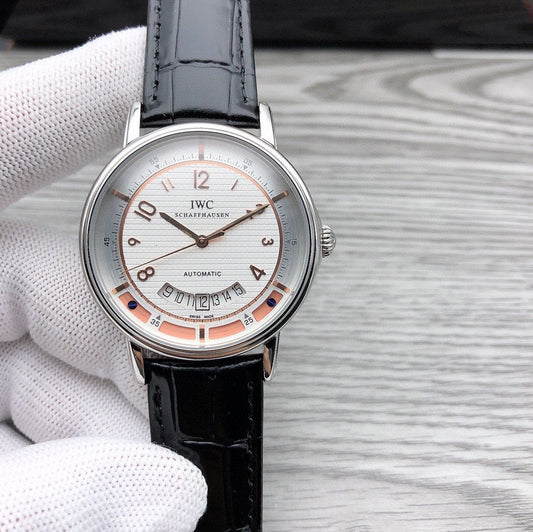 DAVINCI AUTOMATIC STAINLESS STEEL LEATHER
